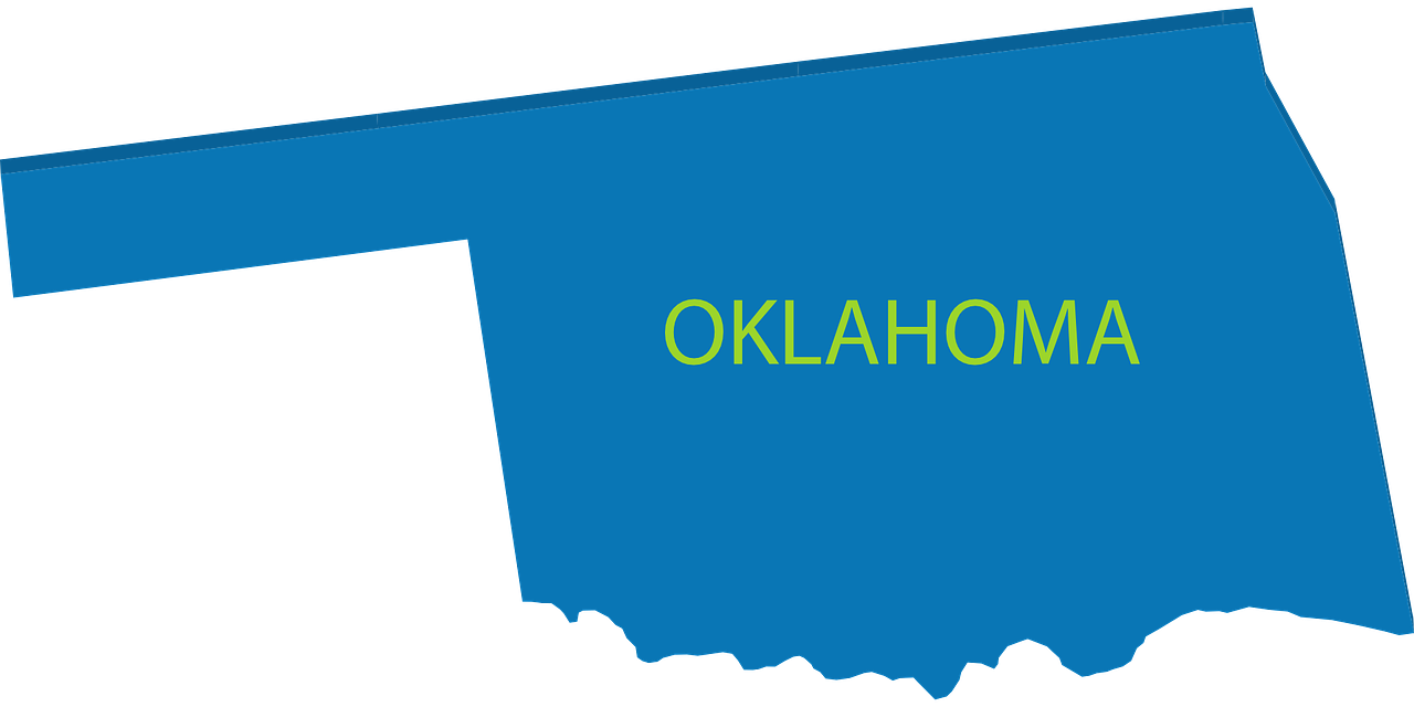 Oklahoma, Žemėlapis, Geografija, Valstybė, United, Valstijos, Amerikietis, Usa, Nemokama Vektorinė Grafika, Nemokamos Nuotraukos