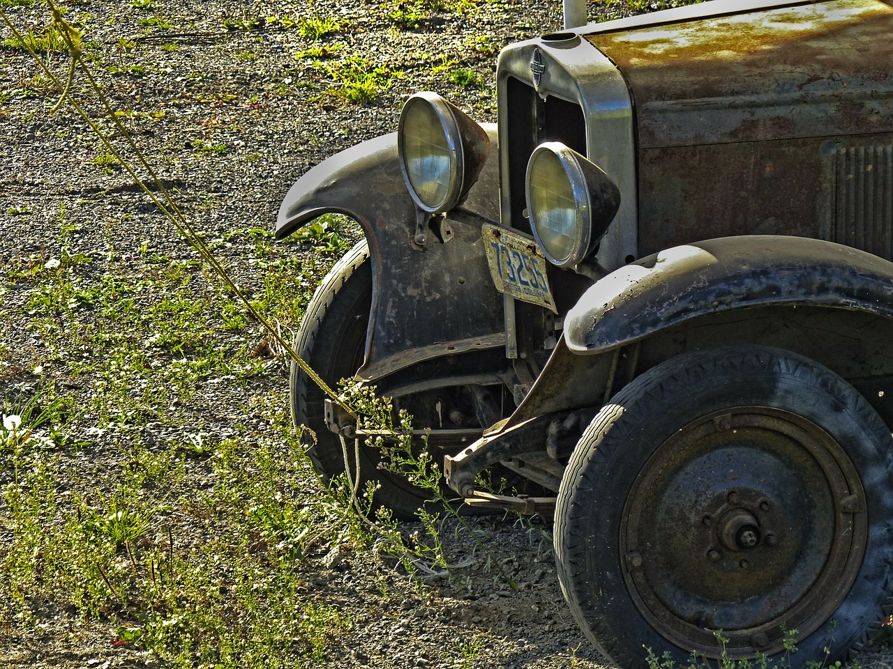 Senas, Chevrolet, Rusvas, Metalas, Transporto Priemonė, Senas Laikmatis, Hdr, Gabenimas, Galvos Žibintai, Senovinis Automobilis