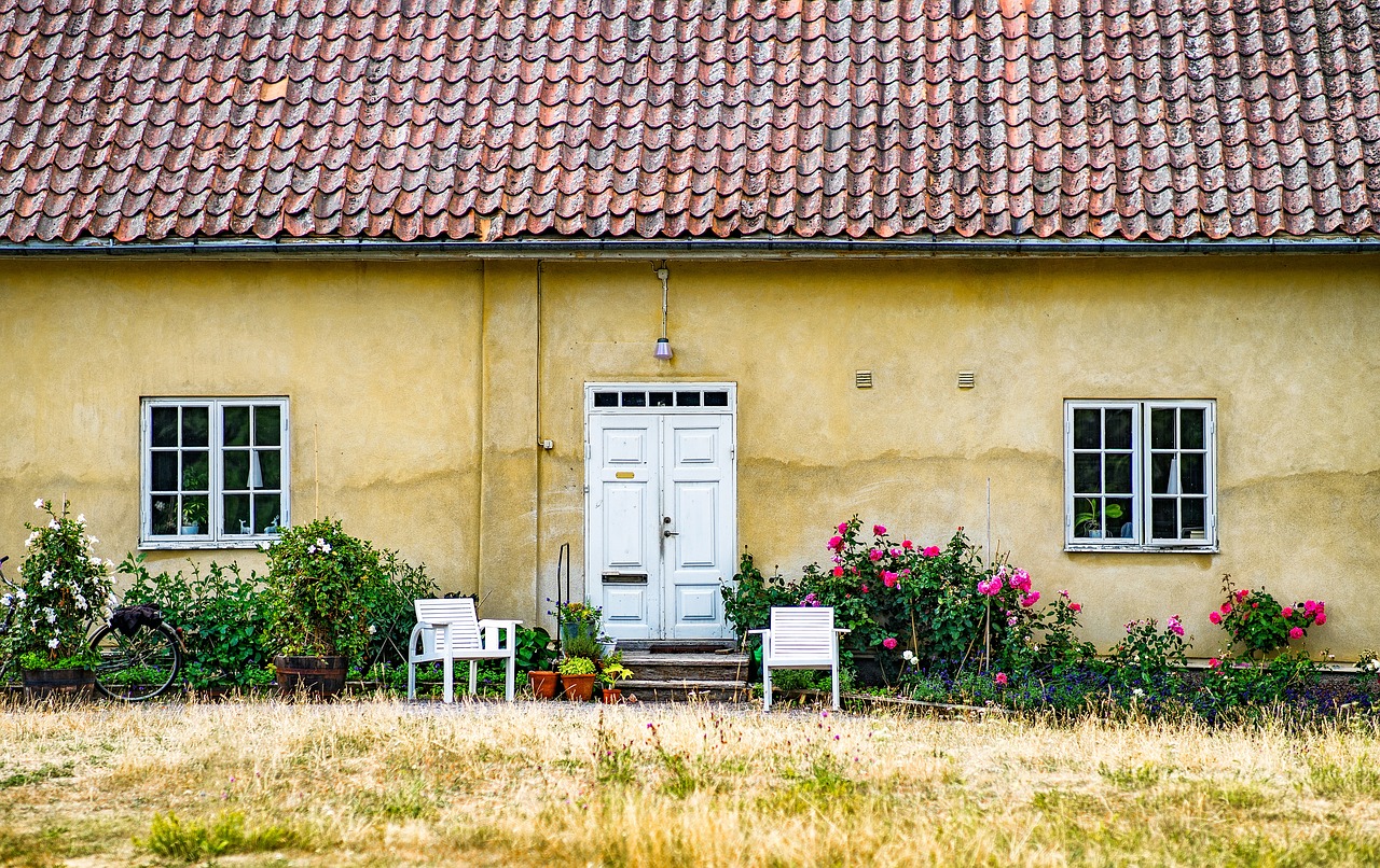 Metai,  Namas,  Durų,  Gėlės,  Senovinis,  Architektūra,  Statyba,  Švedija,  Mariefred,  Langas