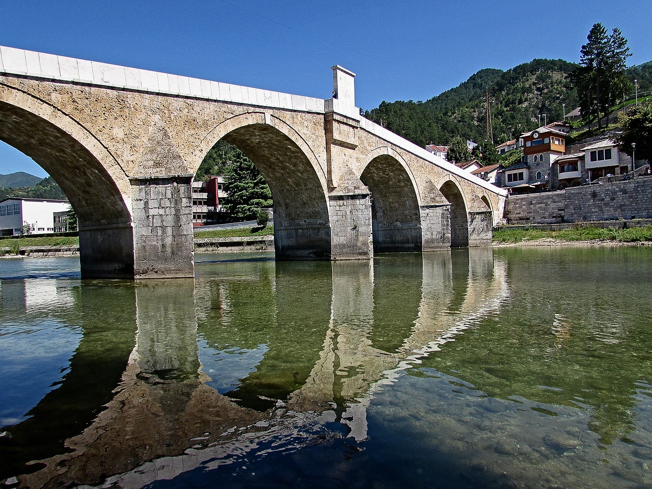 Senas Tiltas,  Bosnija Ir Hercegovina,  Konjic,  Upė,  Architektūra,  Ottoman, Nemokamos Nuotraukos,  Nemokama Licenzija