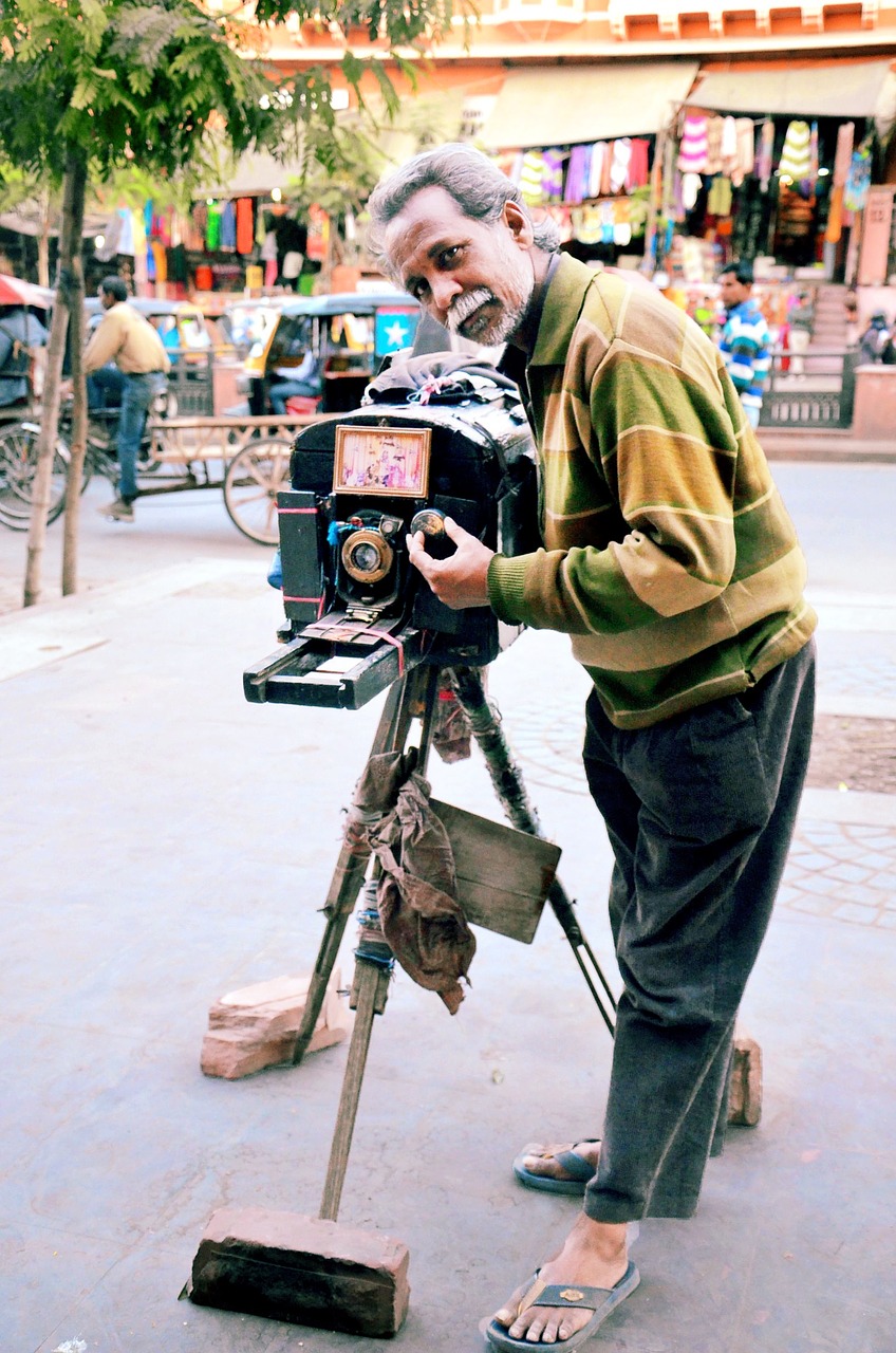 Senas Fotoaparatas, Jaipur, Senas Vyras, Fotoaparatas, Nemokamos Nuotraukos,  Nemokama Licenzija