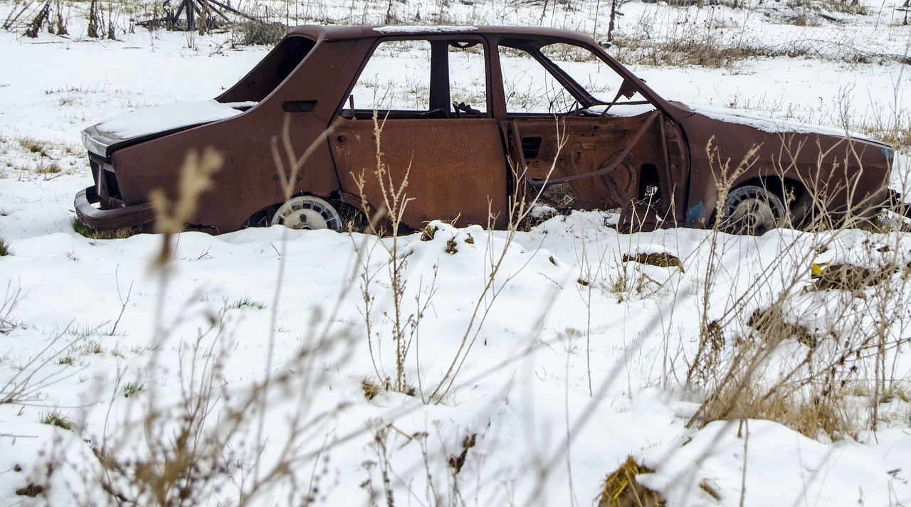 Senas Automobilis, Istorija, Rūdys, Gyventi, Žiema, Fotografija, Gyvenimas, Fikcija, Nėra Žmonių, Aistra