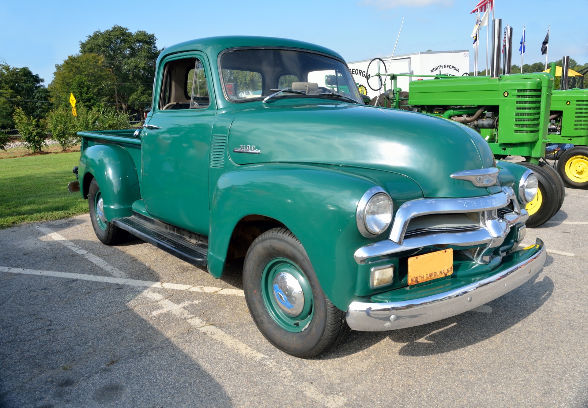 Pikapas & Nbsp,  Sunkvežimis,  Sunkvežimis,  Transporto Priemonė,  Senas,  Vintage,  1950-Ųjų,  Žalias,  Chevy,  Gabenimas