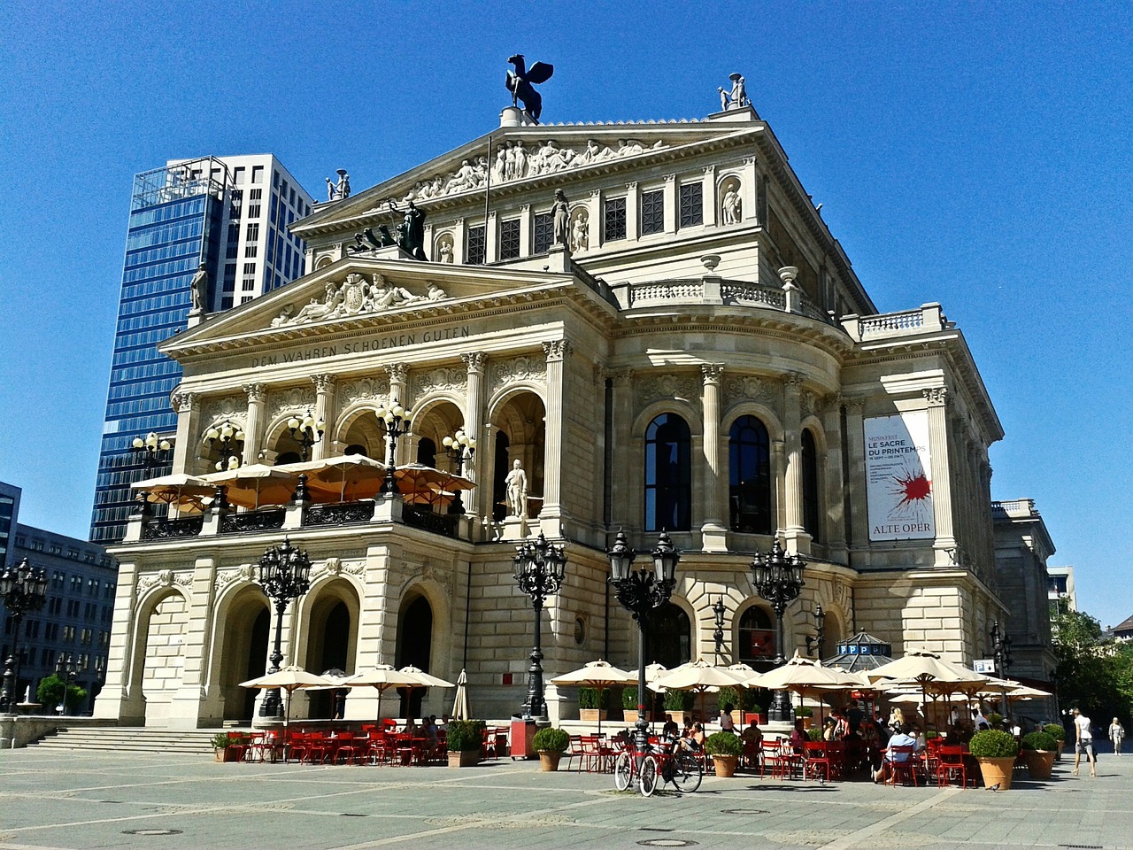 Senoji Opera, Paminklas, Frankfurtas, Vokietija, Pastatas, Lankytinos Vietos, Ekskursijos, Hesse, Architektūra, Nemokamos Nuotraukos