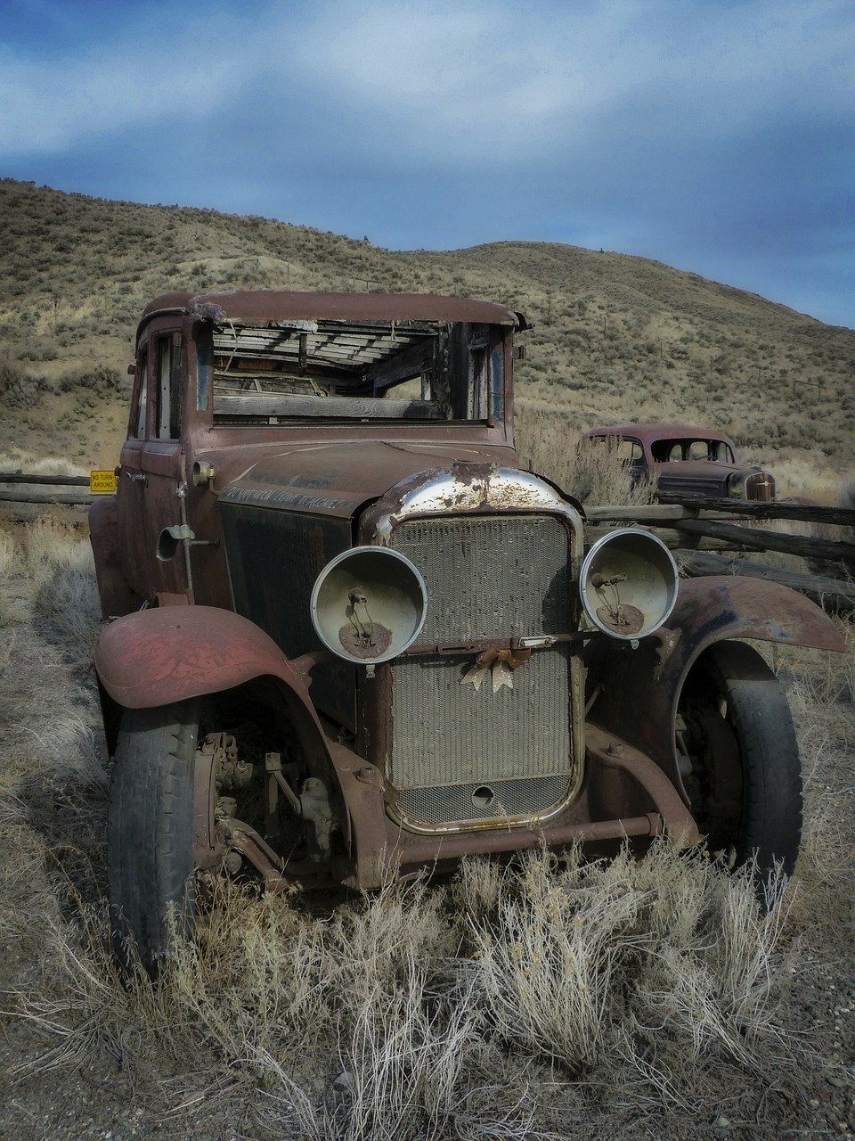 Senas Laikmatis, Automobilis, Rusvas, Automobilis, Gabenimas, Vintage, Senovinis, Nostalgija, Oldster, Istorinė Transporto Priemonė