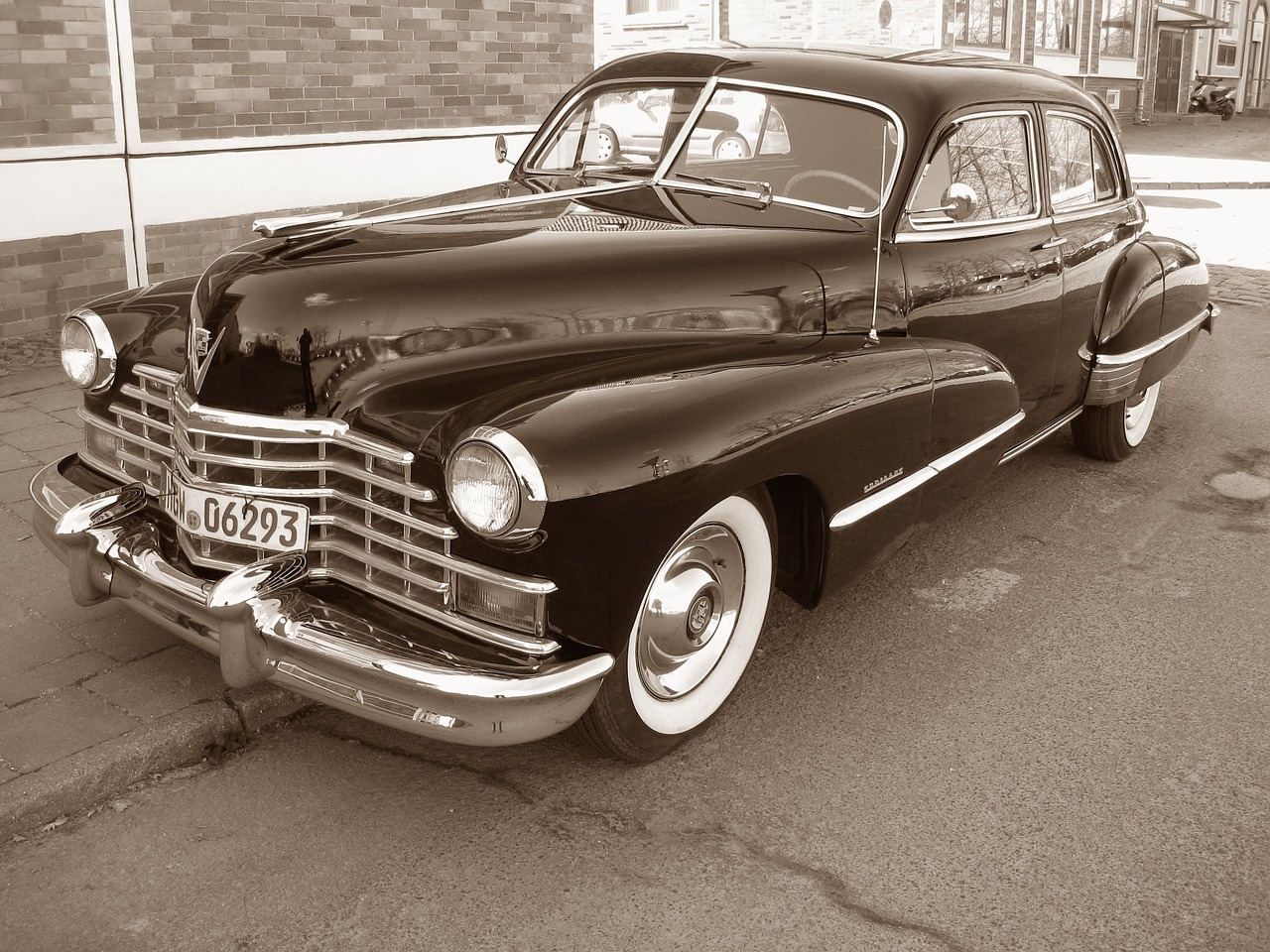 Oldtimer, Cadillac, Klasikinis, Automobiliai, Grotelės, Chromas, Retro, Istoriškai, Balta Siena, Nostalgija