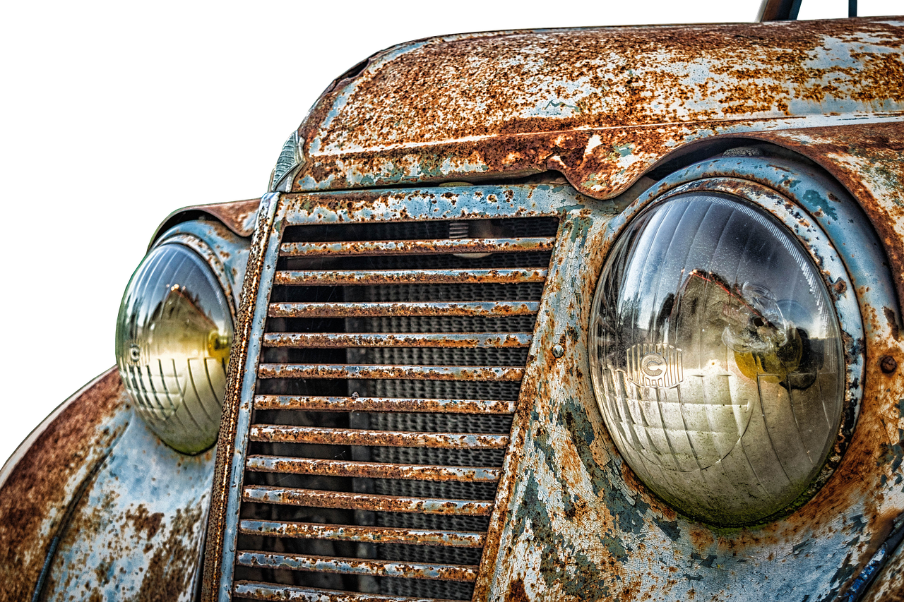 Oldtimer, Renault, Senas, Klasikinis, Automatinis, Transporto Priemonė, Pkw, Rusvas, Rusted, Laužas