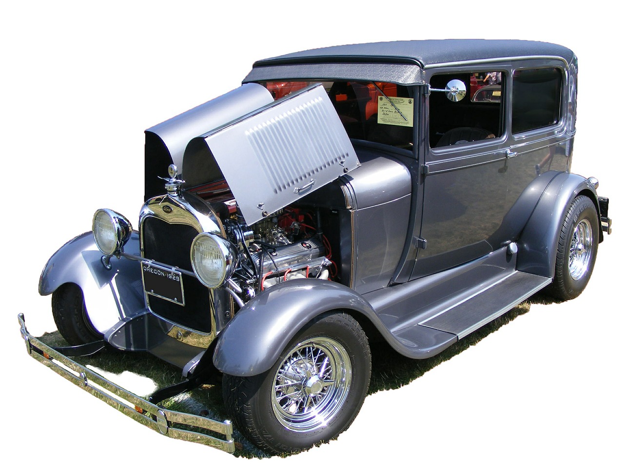 Oldtimer, Automobilis, Ford, Kupė, Modelis A, 1929, Vintage, Hotrod, V8, Restauravimas