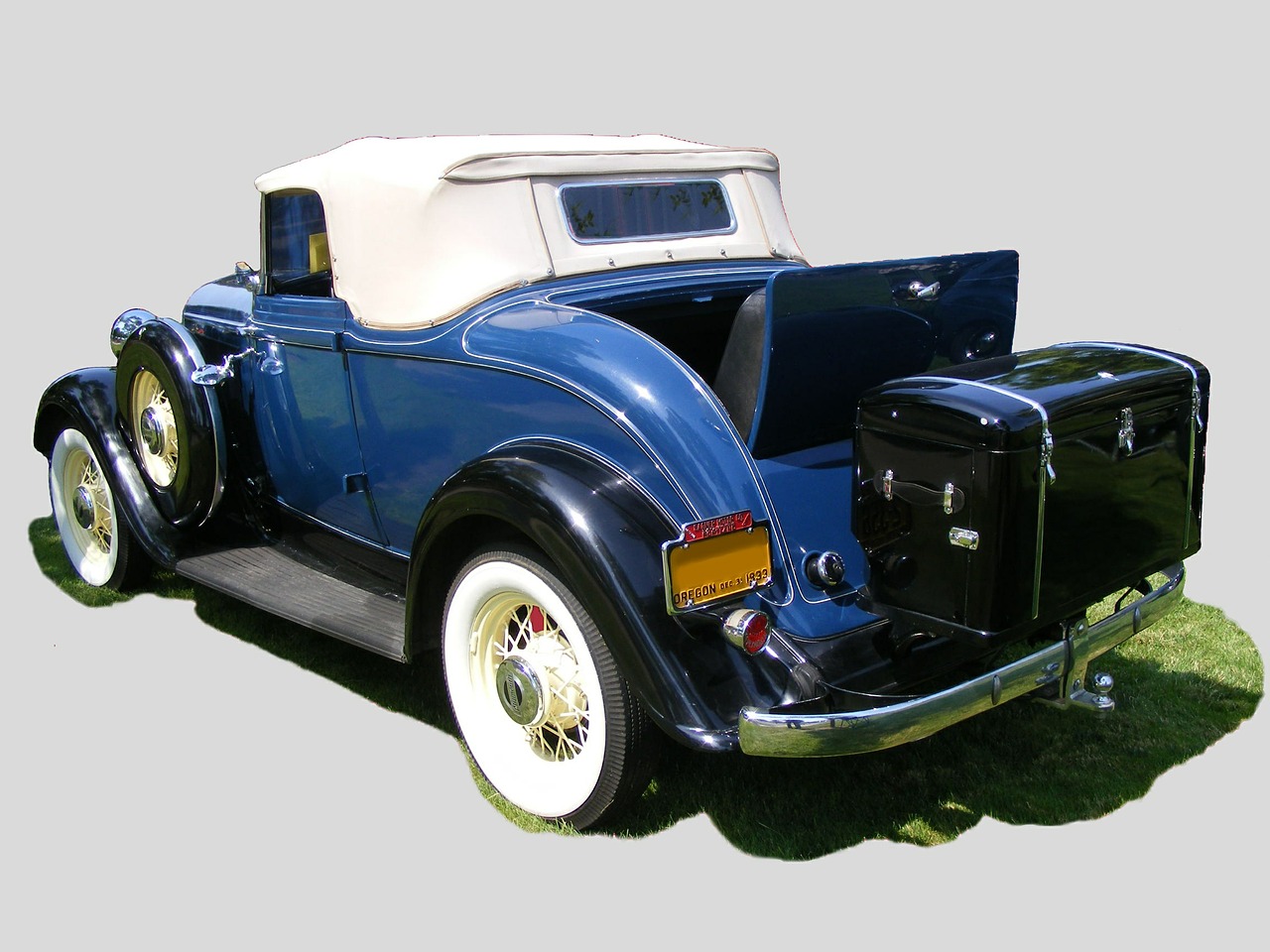 Oldtimer, Plymouth, Kabrioletas, 1933, Kabrioletas, Vintage, Garsinė Sėdynė, Whitewall Padangos, Nuimamas Bagažas, Bagažinė