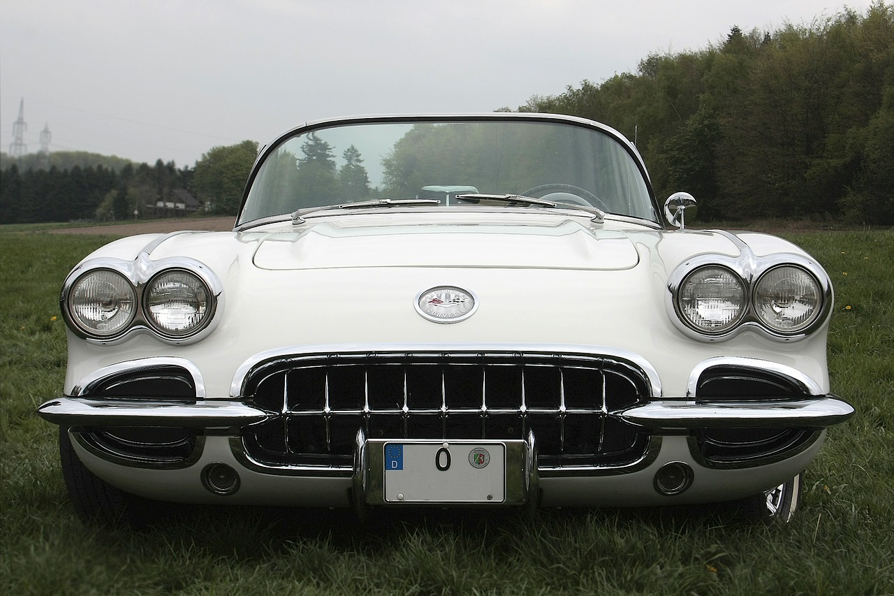 Oldtimer, Corvette, Automatinis, Lempos, Technologija, Nemokamos Nuotraukos,  Nemokama Licenzija