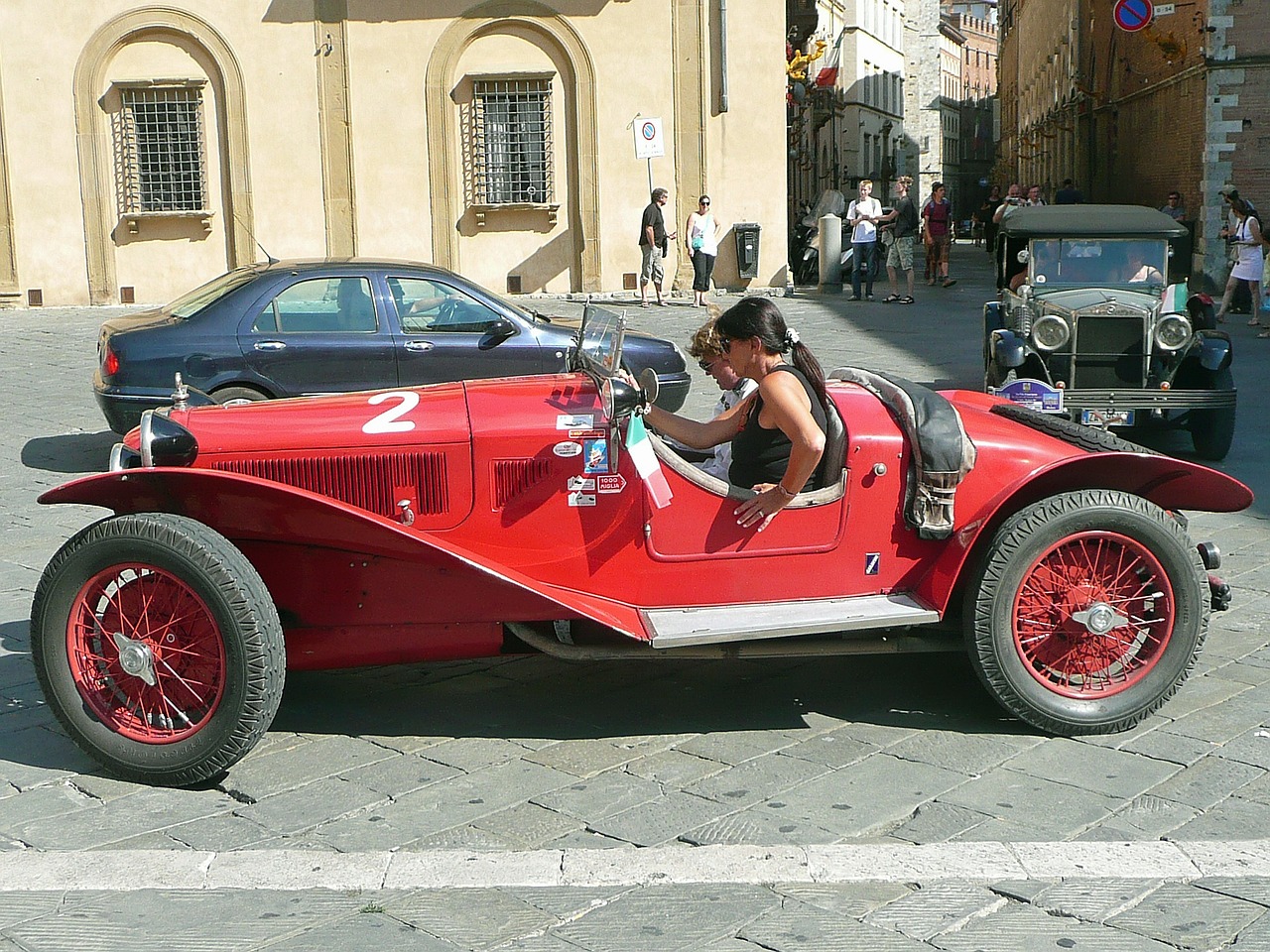 Oldtimer, Siena, Raudona, Automatinis, Sportinė Mašina, Iš Šono, Automobiliai, Nemokamos Nuotraukos,  Nemokama Licenzija