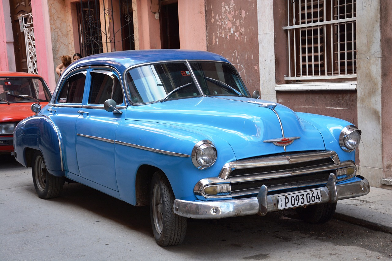 Oldtimer, Kuba, Transporto Priemonė, Mėlynas, Havana, Nemokamos Nuotraukos,  Nemokama Licenzija