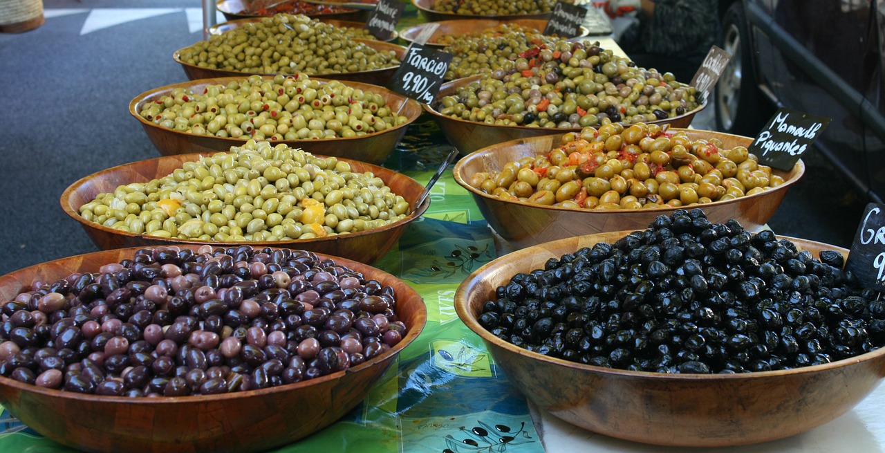 Alyvuogių, Turgus, Viduržemio Jūros, Maistas, Sveikas, Marinuoti, France, Gatvė, Languedoc, Nemokamos Nuotraukos