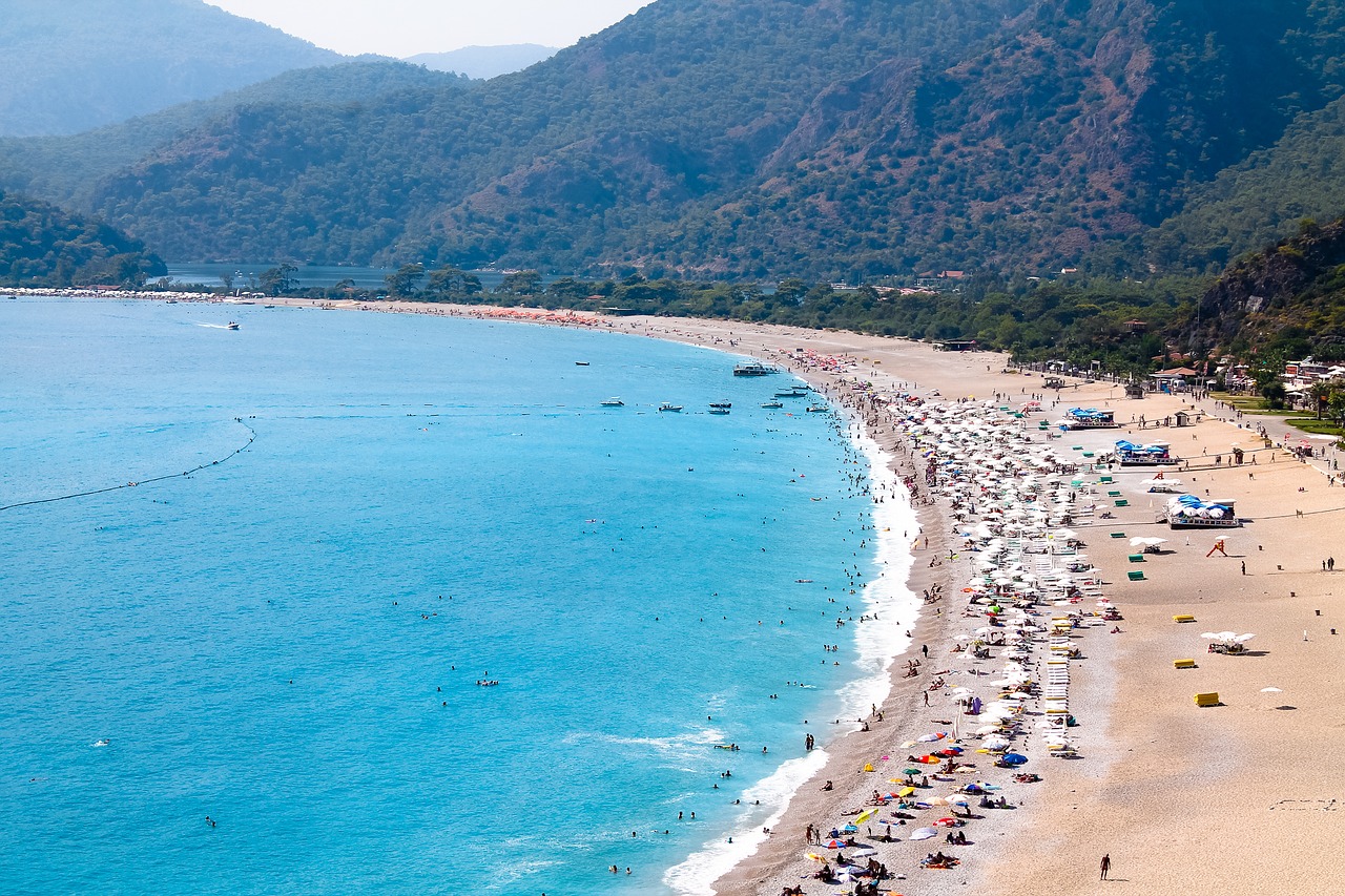 Oludeniz, Fethiye, Negyvoji Jūra, Papludimys, Turkija, Šventė, Vanduo, Jūra, Vandenynas, Viduržemio Jūros