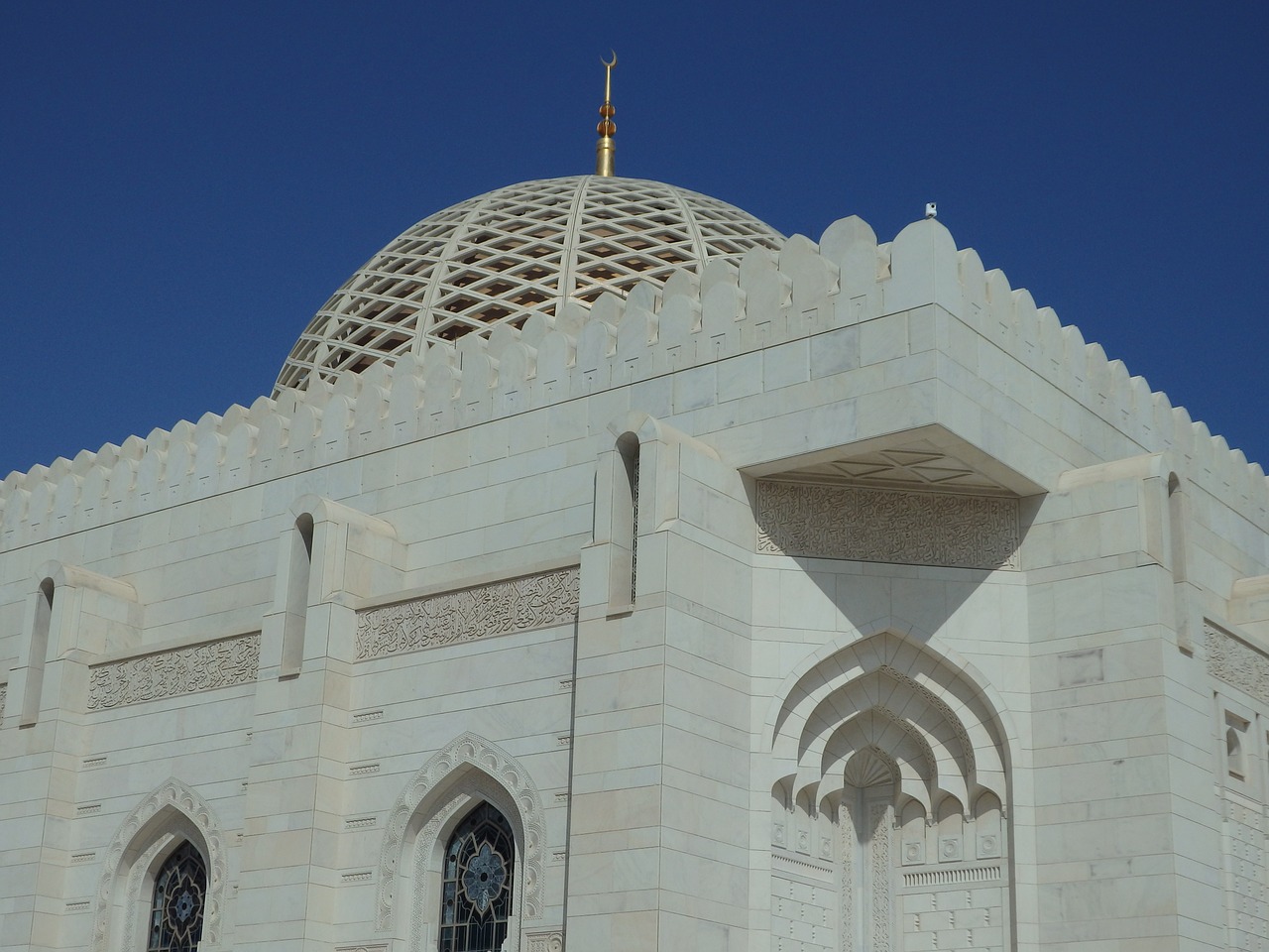 Oman, Muskatas, Sultono Mečetė, Nemokamos Nuotraukos,  Nemokama Licenzija