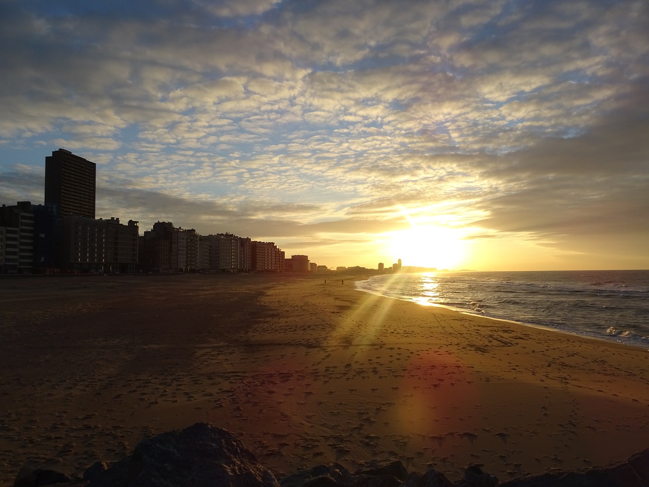 Oostende, Bičių, Saulėlydis, Nemokamos Nuotraukos,  Nemokama Licenzija