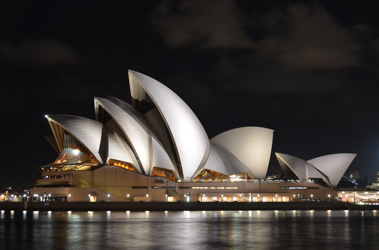 Operos Teatras,  Sidnėjus,  Australija,  Architektūra,  Kraštovaizdis,  Turistų,  Piktogramą,  Atrakcija,  Garsus,  Vandens