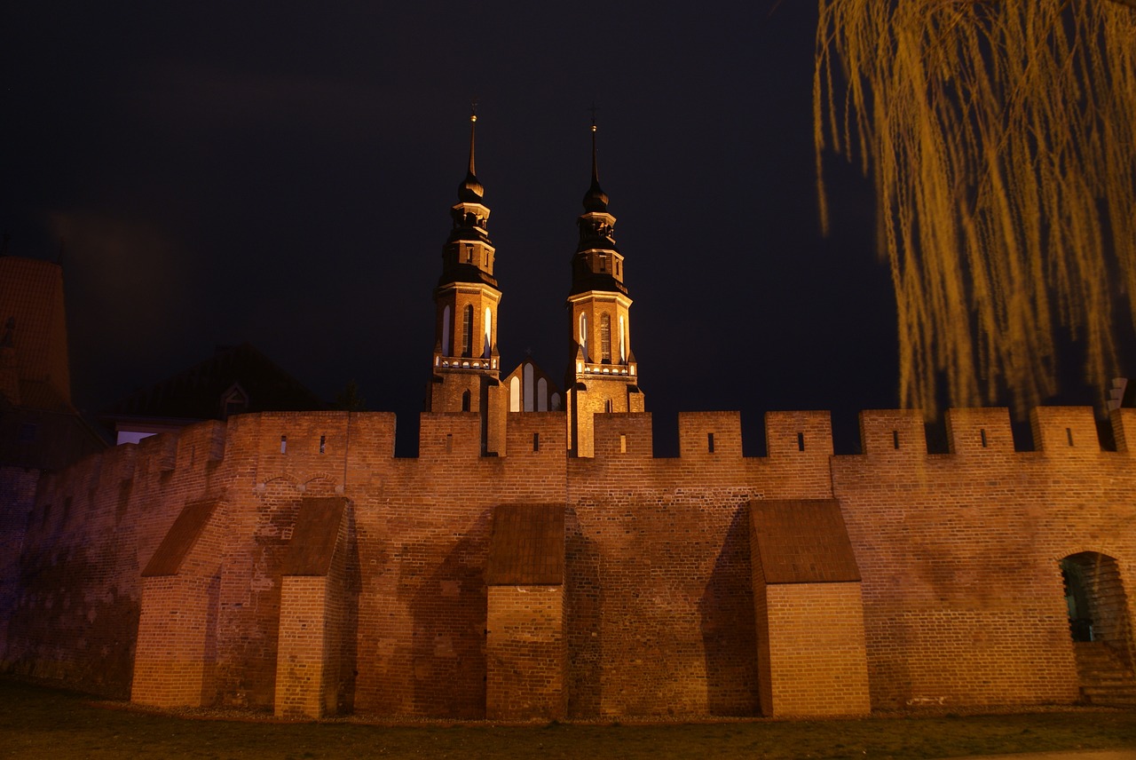 Opolė, Katedra, Katedra Opole, Nakties Nuotrauka, Naktis, Naktis, Miestas Naktį, Naktinis Miestas, Pilis, Nemokamos Nuotraukos