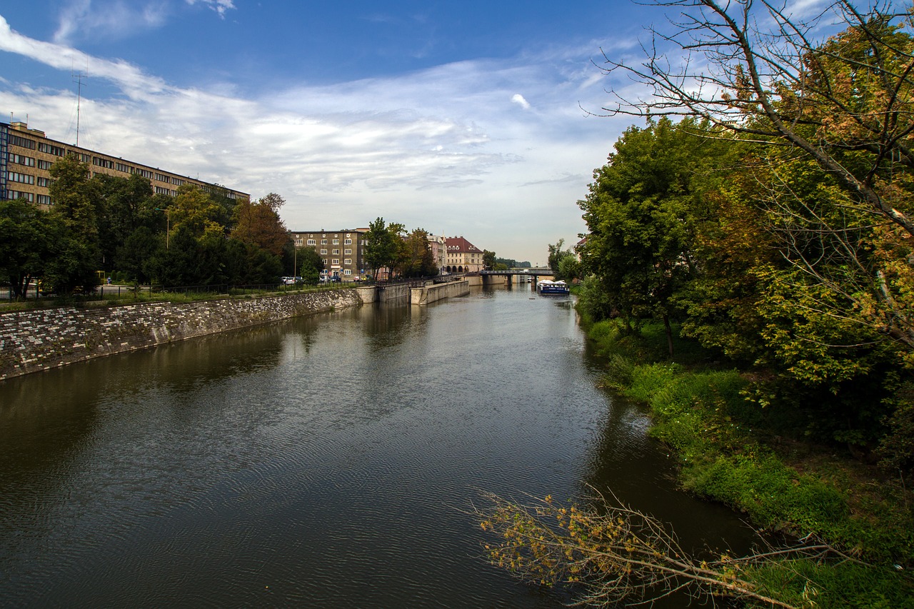 Opolė, Silesia, Kanalas Mlynowka, Millrace, Nemokamos Nuotraukos,  Nemokama Licenzija