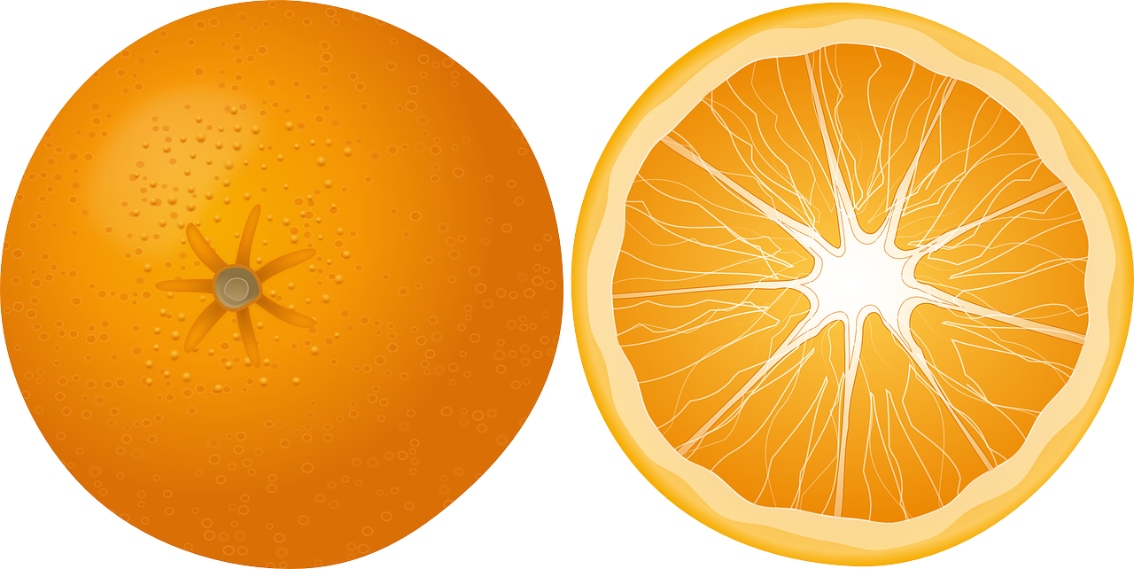 Oranžinė, Vaisiai, Mandarinas, Citrusinis Vaisius, Sultingas, Skanus, Vitaminai, Sveikas, Šviežias, Nemokama Vektorinė Grafika