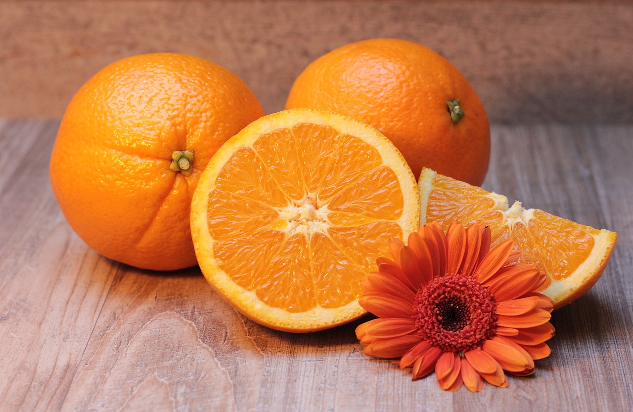 Oranžinė, Citrusinis Vaisius, Vaisiai, Sveikas, Vitamino C, Frisch, Pusė, Vitaminai, Skanus, Maistas