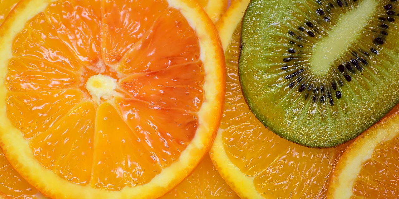 Oranžinė, Kivi, Skanus, Vaisiai, Vitaminhaltig, Vaisiai, Vitaminai, Sveikas, Prinokę, Citrusinis Vaisius