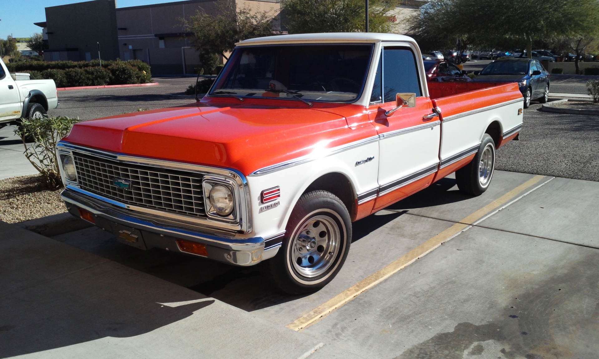 Oranžinė,  Balta,  Creamsicle,  67,  1967,  Chevy,  Chevrolet,  Paimti,  Sunkvežimis,  Paimti