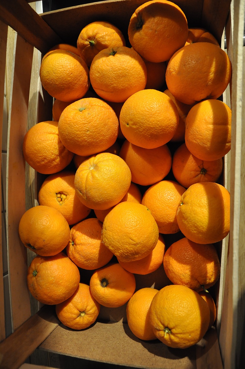 Apelsinai, Oranžinė Dėžutė, Bambuko Apelsinai, Nemokamos Nuotraukos,  Nemokama Licenzija