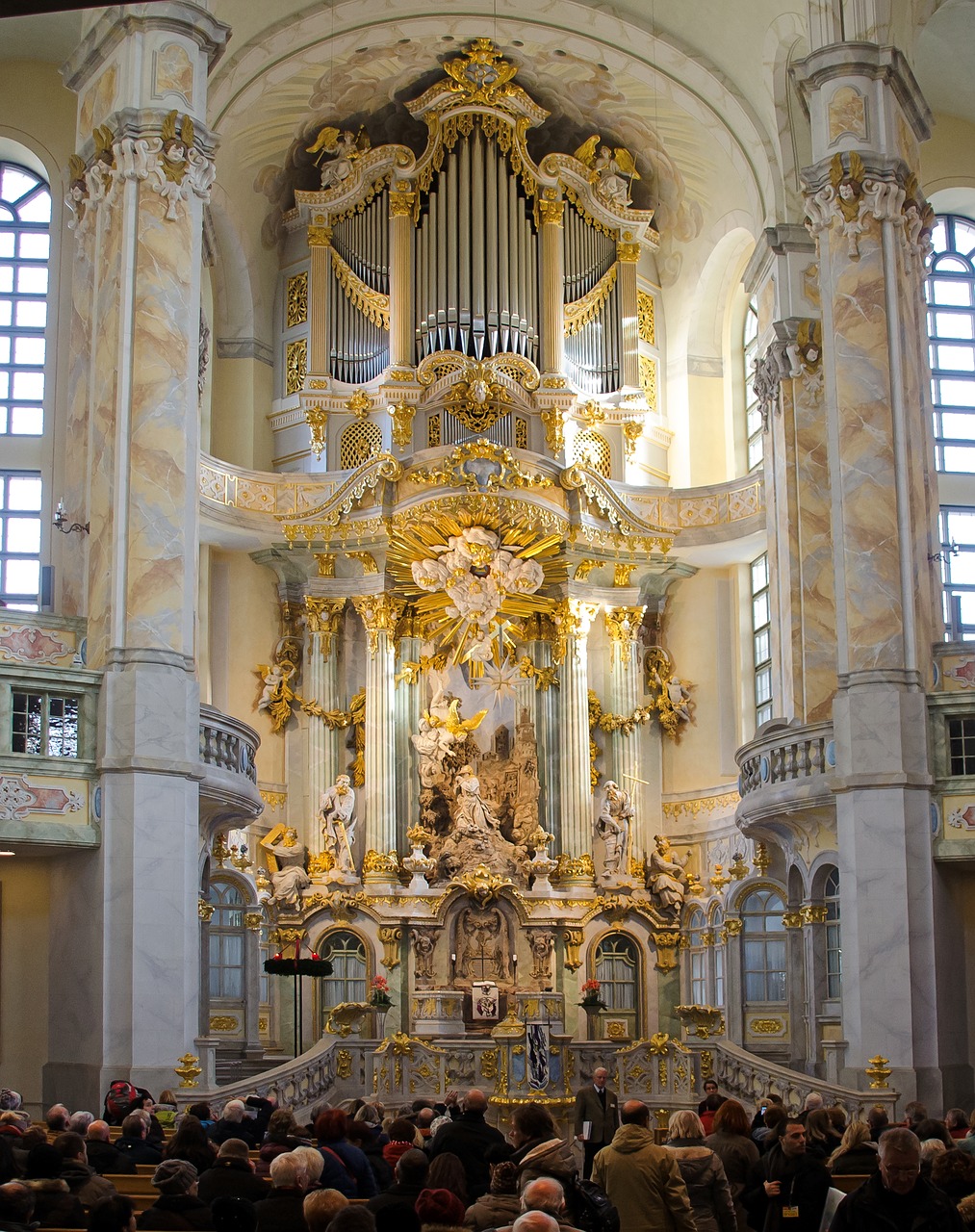 Organas, Drezdenas, Frauenkirche, Nemokamos Nuotraukos,  Nemokama Licenzija