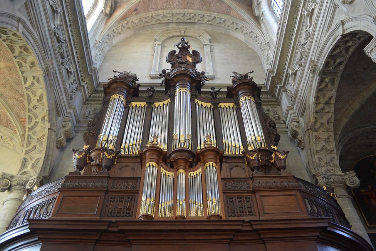 Organas, Muzikinis Instrumentas, Bažnyčia, Grimbergeno Abatija, Nemokamos Nuotraukos,  Nemokama Licenzija