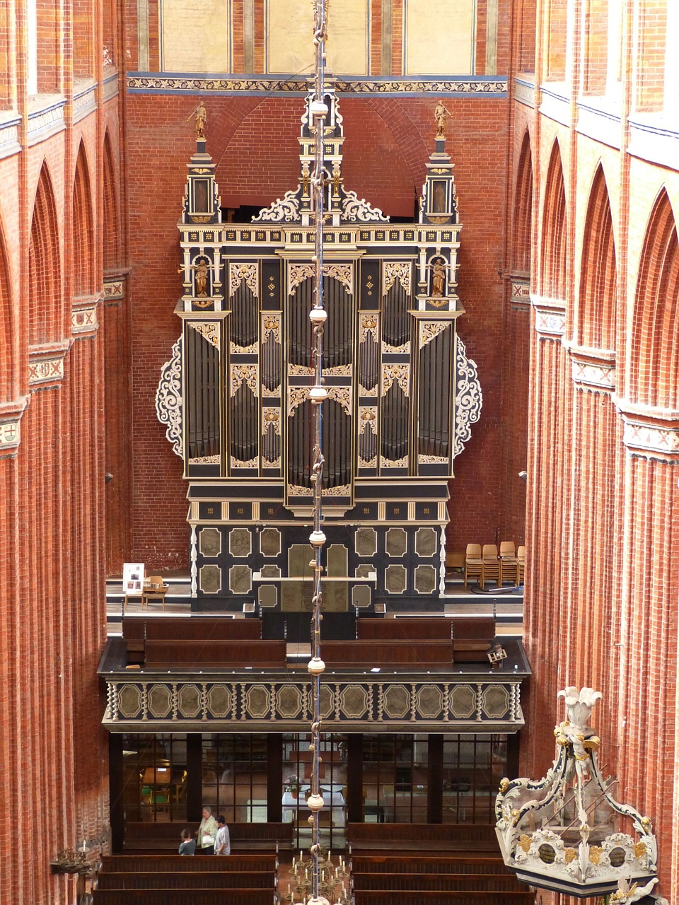 Organas, Wismar, Bažnyčia, Dom, Pastatas, Istoriškai, Plyta Gotika, Muzika, Instrumentas, Plyta