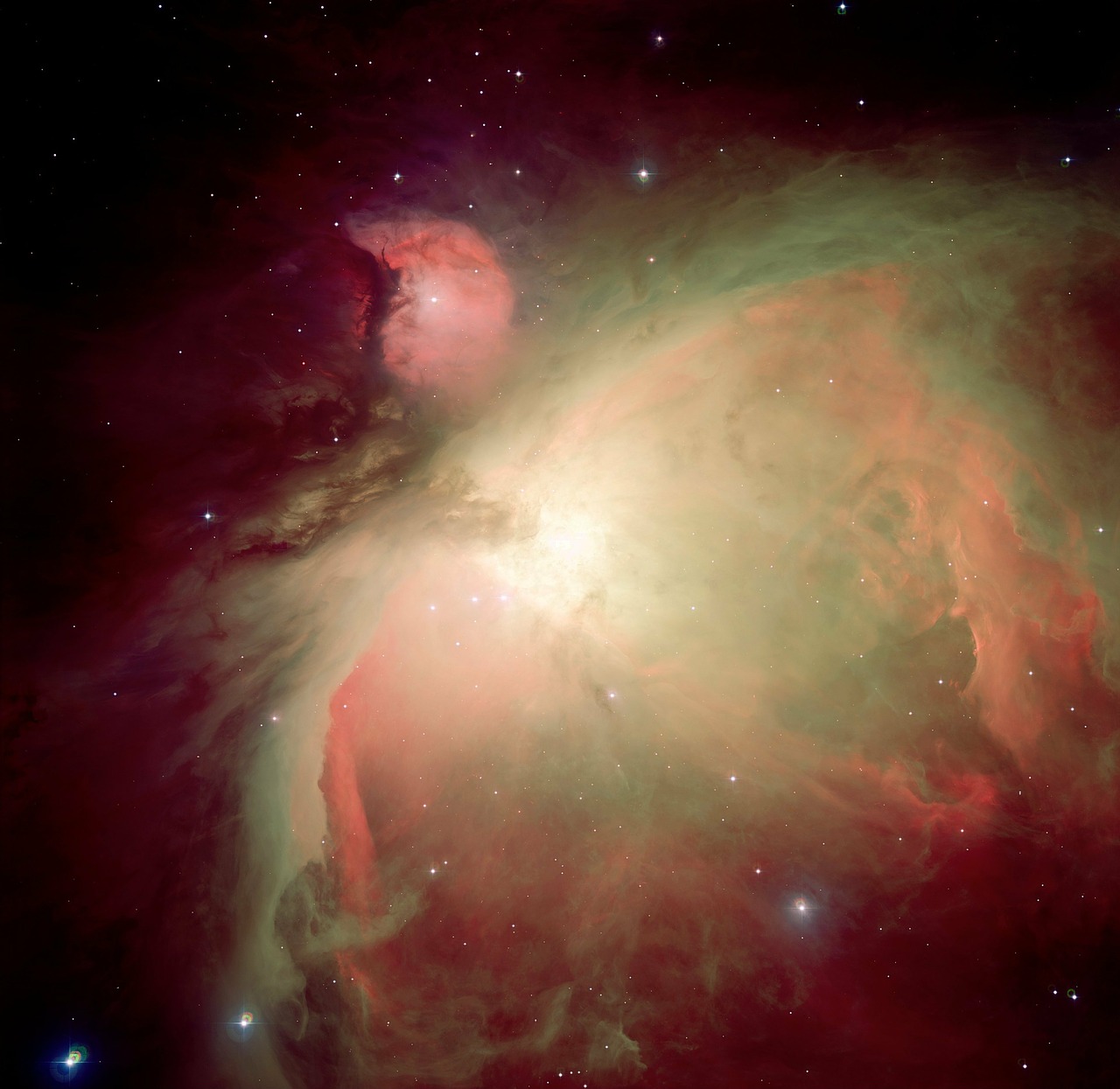 Oriono Ūkas, Emisijos Ūkas, Žvaigždynas Orionas, M 42, M 43, Ngc 1976, Ngc 1982, Žvaigždėtas Dangus, Erdvė, Visata