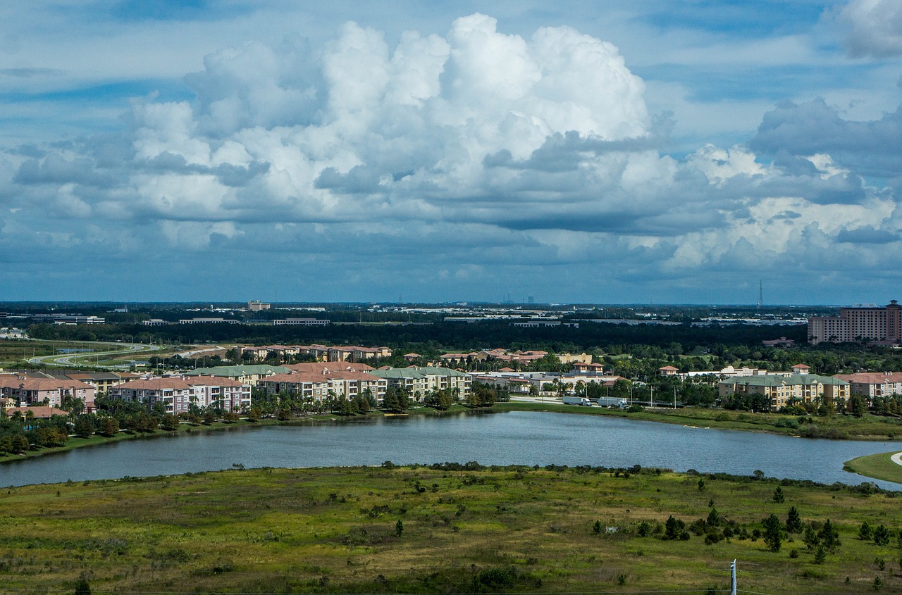 Orlando, Florida, Kraštovaizdis, Griuvėsiai, Dangus, Gamta, Architektūra, Miestas, Panorama, Vaizdas