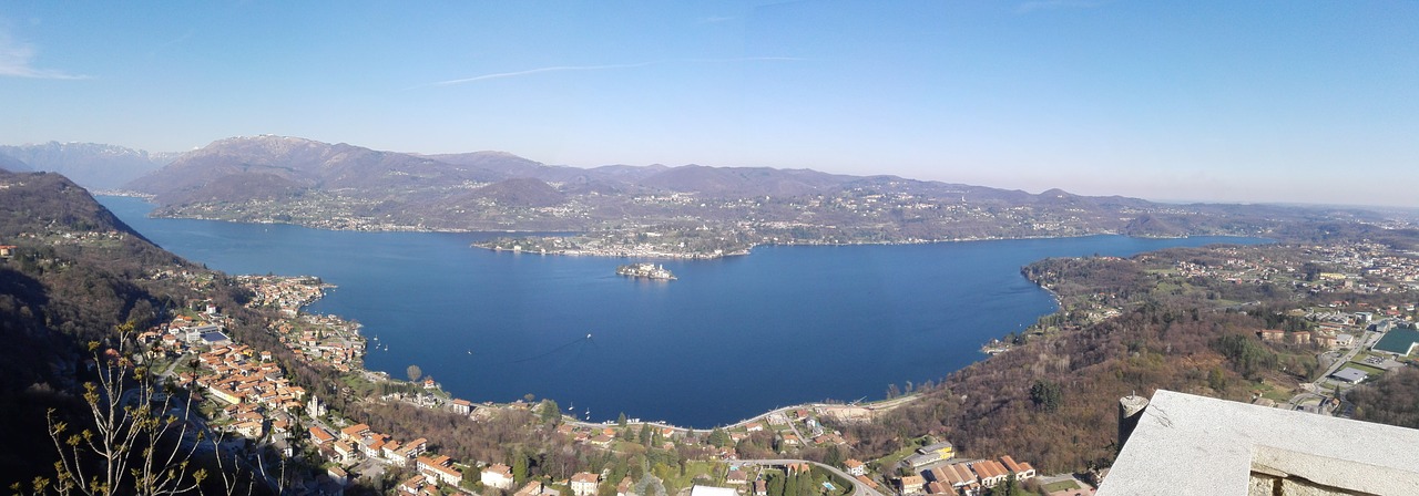 Orta Ežeras, Orta Ežeras, Italy, Panorama, San Giulio, Ežeras, Nemokamos Nuotraukos,  Nemokama Licenzija