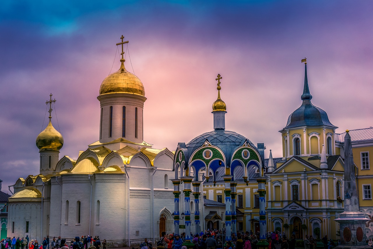 Ortodoksas, Sergeev Posad, Rusija, Kelionė, Bažnyčia, Architektūra, Katedra, Orientyras, Kupolas, Religija