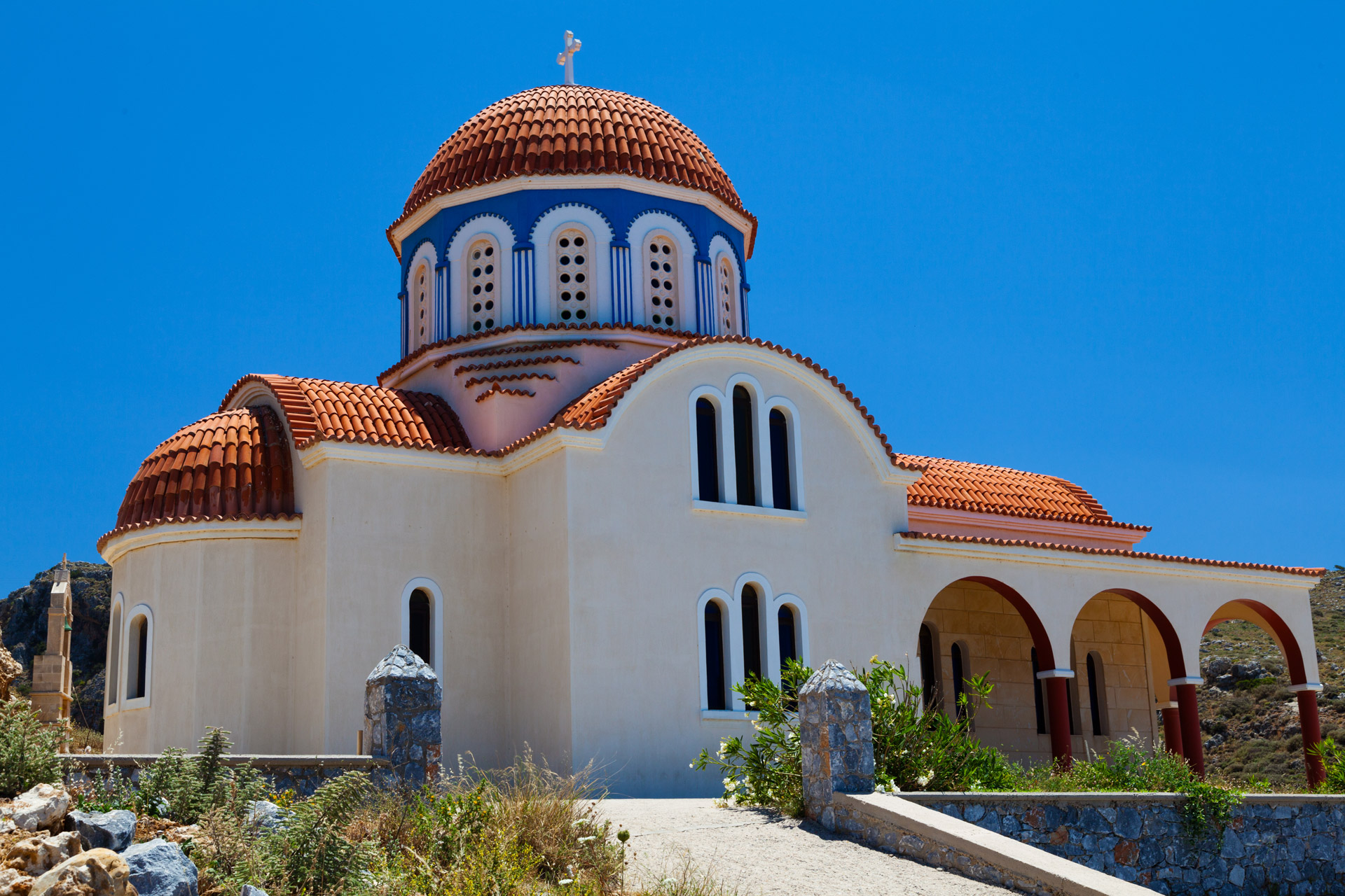 Ortodoksas,  Graikija,  Bažnyčia,  Religija,  Architektūra,  Graikų Kalba,  Pastatas,  Stogas,  Vienuolynas,  Kupolas