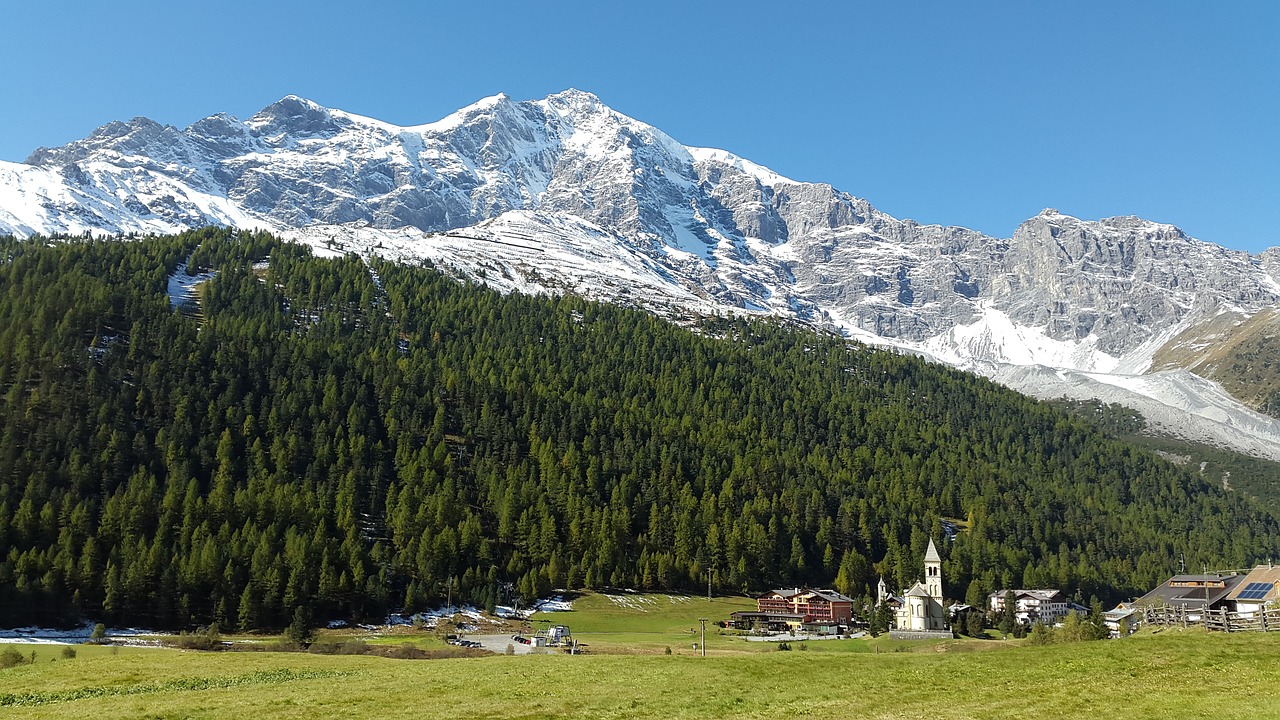 Ortler, South Tyrol, Alpių, Gebrige, Kalnai, Val Venosta, Ortlergruppe, Aukščiausiojo Lygio Susitikimas, Snieguotas, Žiemą