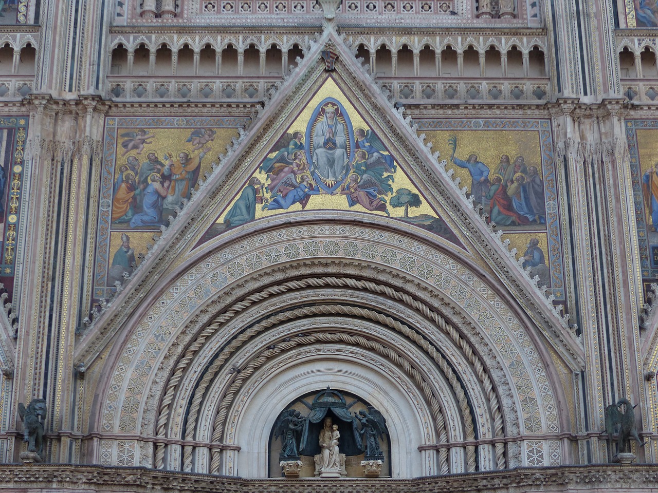 Orvieto, Duomo, Architektūra, Kupolas, Italy, Bažnyčia, Rytas, Katedra, Umbria, Paminklas