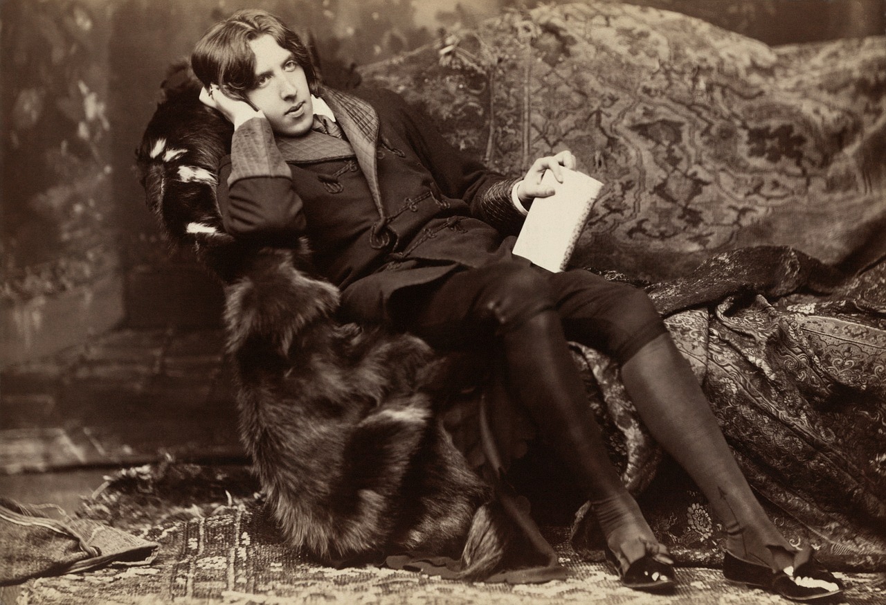 Oscar Wild, 1882, Rašytojas, Autorius, Knygos Autorius, Istoriškai, Sėdėti, Vyras, Sąmoningas, Juoda Ir Balta