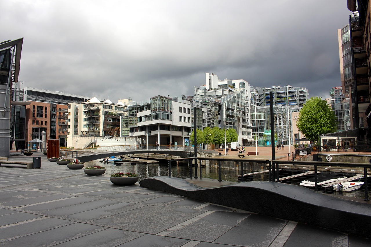 Oslo, Norvegija, Miestas, Šiuolaikiška, Architektūra, Kelionė, Akerbrygge, Visitoslo, Alexandra Gutthenbach-Lindau, Nemokamos Nuotraukos