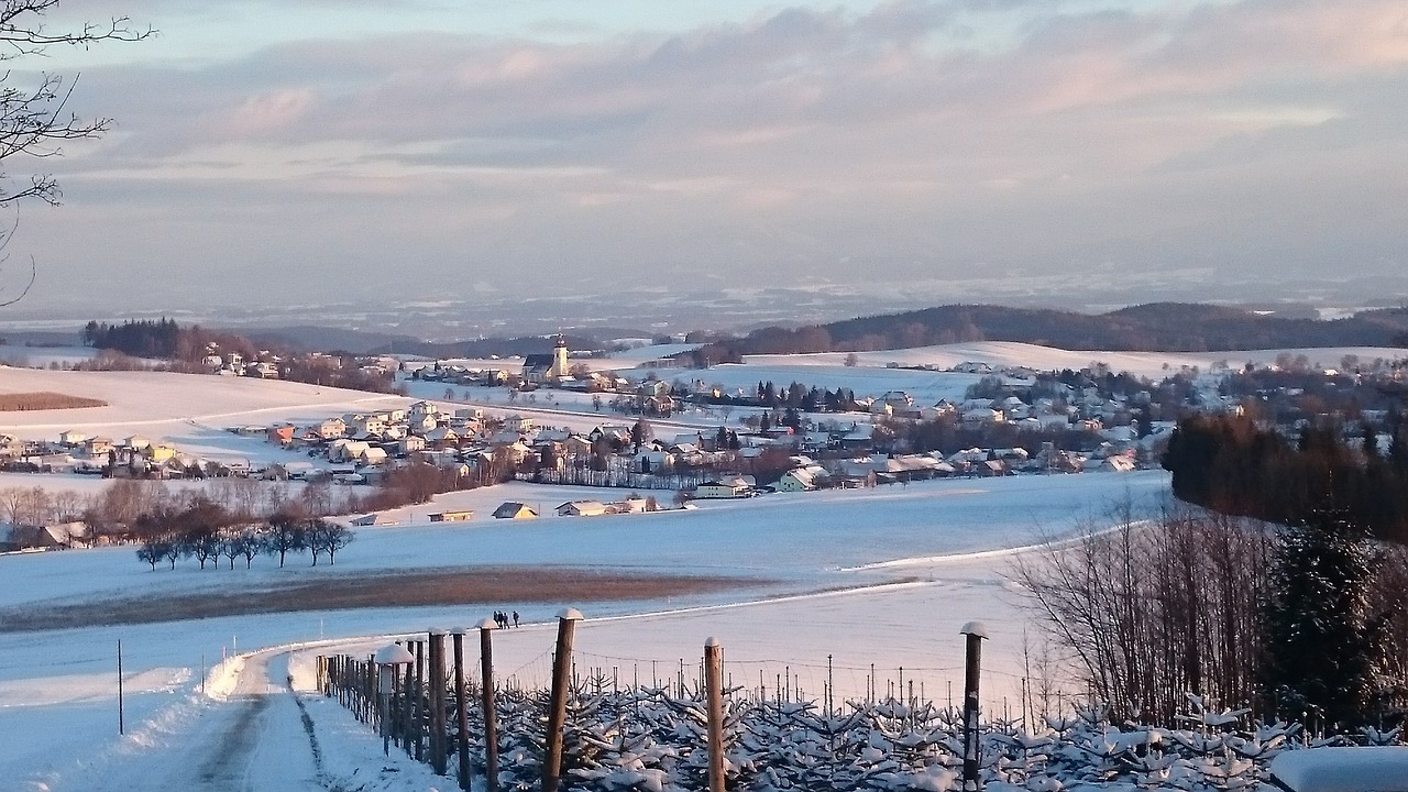 Ottnang, Žiemą, Panorama, Nemokamos Nuotraukos,  Nemokama Licenzija