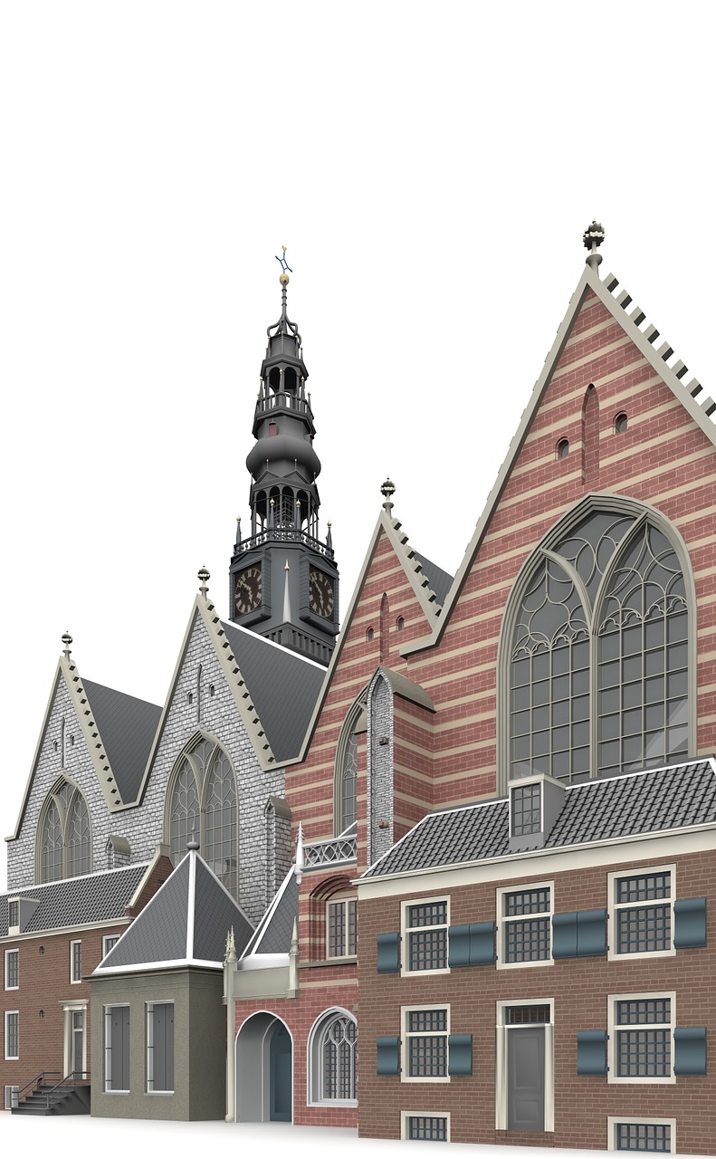 Oude, Kerk, Amsterdamas, Architektūra, Pastatas, Bažnyčia, Lankytinos Vietos, Istoriškai, Turistai, Pritraukimas