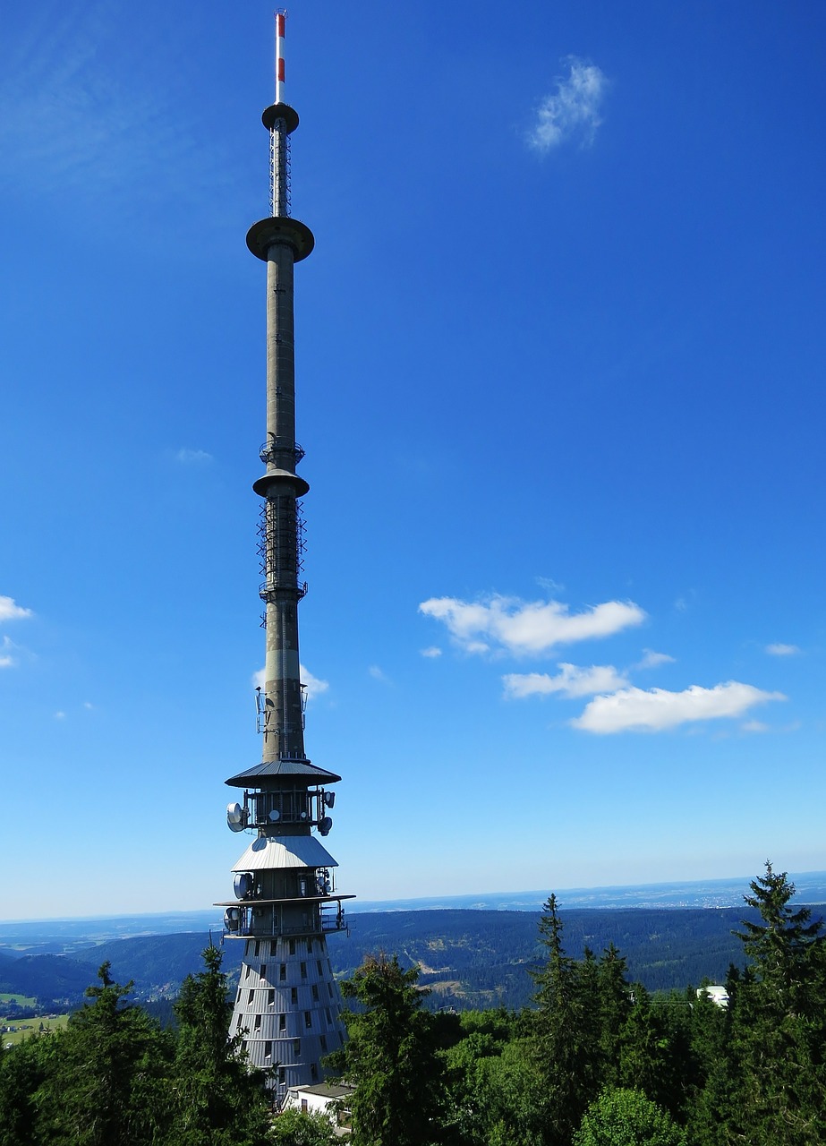 Oka-Galva, Fichtelgebirge, Transmisijos Bokštas, Dangus, Mėlynas, Kraštovaizdis, Regėjimas, Požiūris, Radijo Bokštas, Nemokamos Nuotraukos