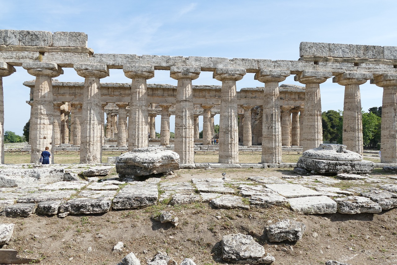 Paestum,  Italija,  Senovė,  Salerno,  Architektūra,  Šventykla,  Sugadinti,  Lankytinos Vietos,  Unesco,  Pasaulinis Paveldas