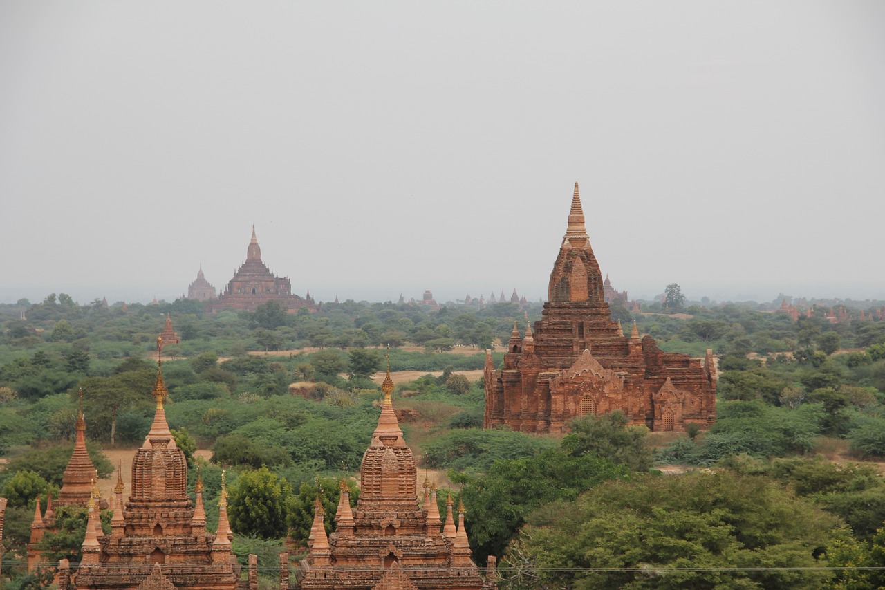 Pagoda, Bagan, Mianmaras, Šventykla, Burma, Asija, Plytos, Nemokamos Nuotraukos,  Nemokama Licenzija