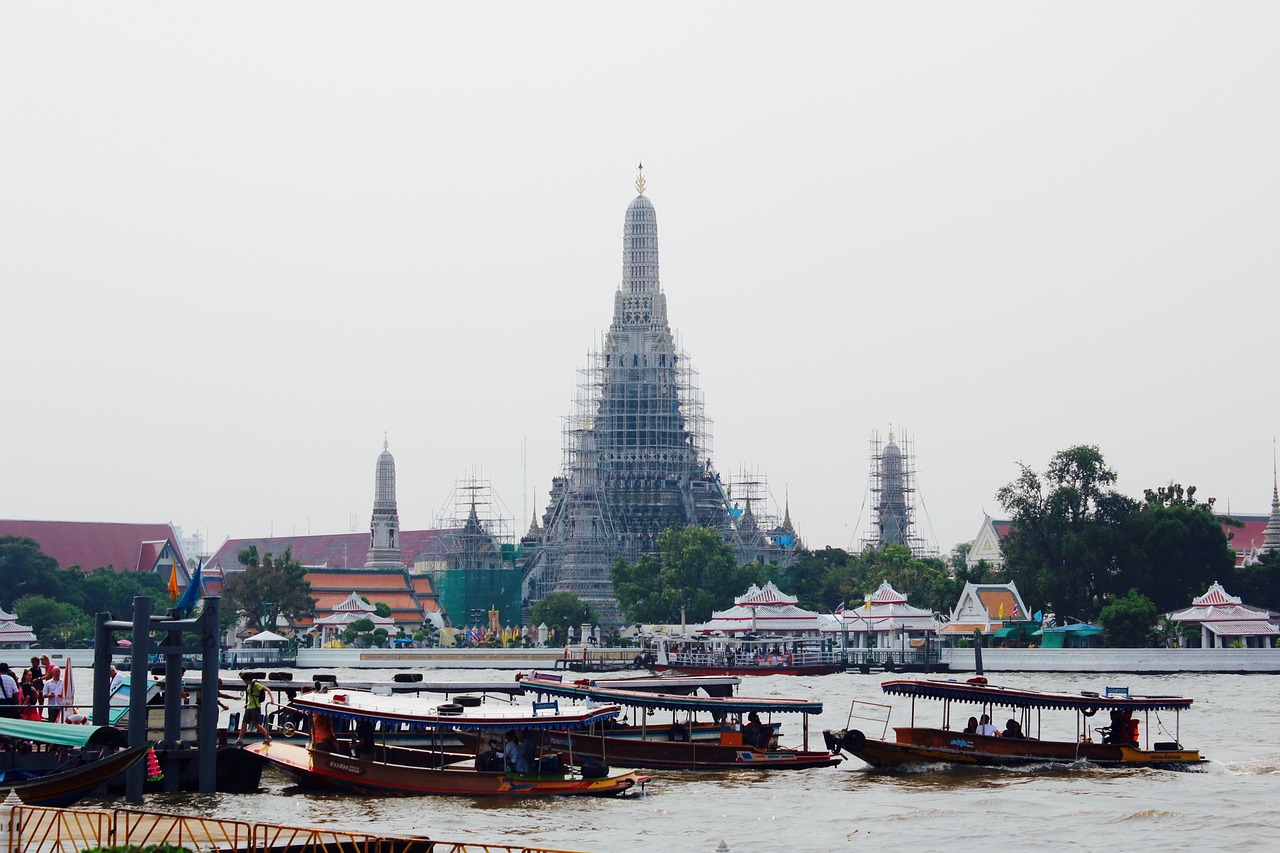 Pagoda, Tailandas, Budizmas, Šventykla, Asija, Istoriškai, Bangkokas, Šventyklos Kompleksas, Šventykla, Rūmai