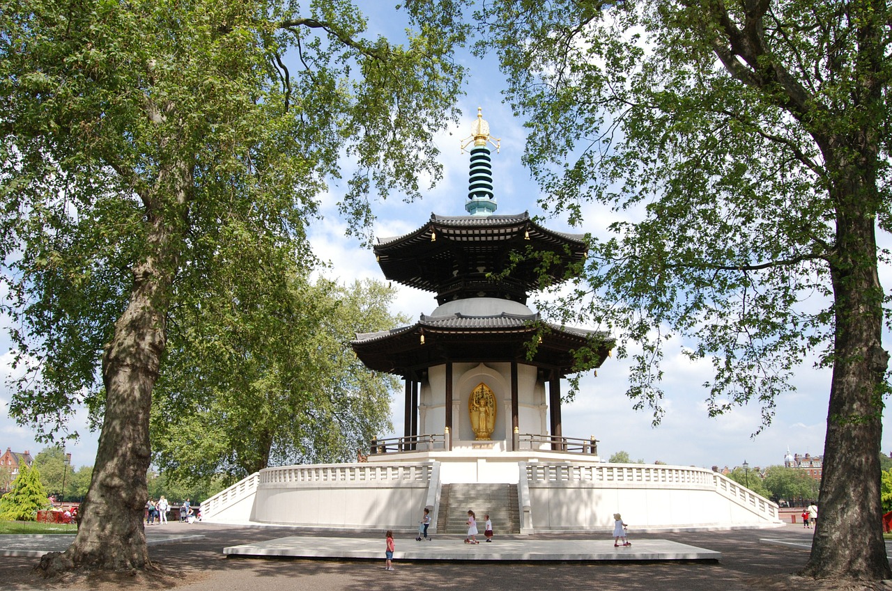 Pagoda, Taika, Budistinis, Battersea, Londonas, Nemokamos Nuotraukos,  Nemokama Licenzija