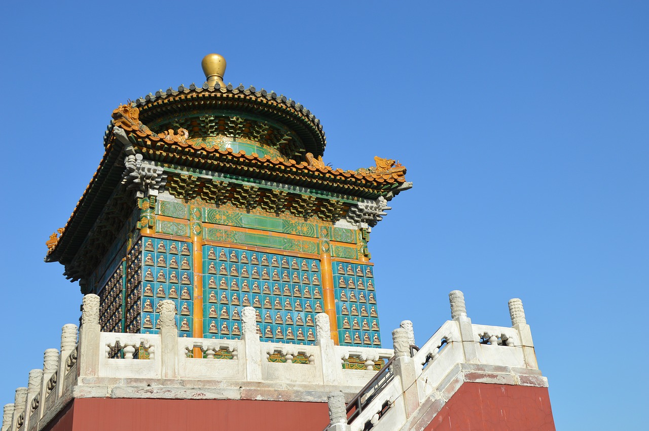 Pagoda, Kinija, Šventykla, Budizmas, Kultūra, Kelionė, Dangus, Buda, Nemokamos Nuotraukos,  Nemokama Licenzija