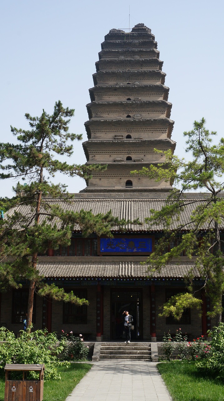 Pagoda, Kinija, Asija, Šventykla, Kinai, Kultūra, Asian, Senovės, Bokštas, Rytus