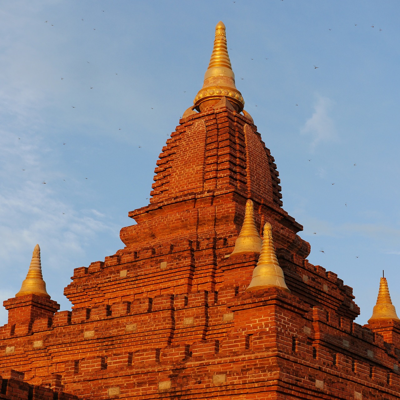 Pagoda, Bagan, Burma, Mianmaras, Šventykla, Asija, Plytos, Nemokamos Nuotraukos,  Nemokama Licenzija